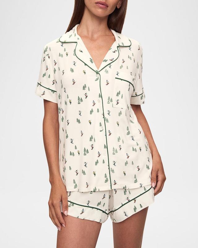 Gisele Printed Relaxed Short Pajama Set Product Image