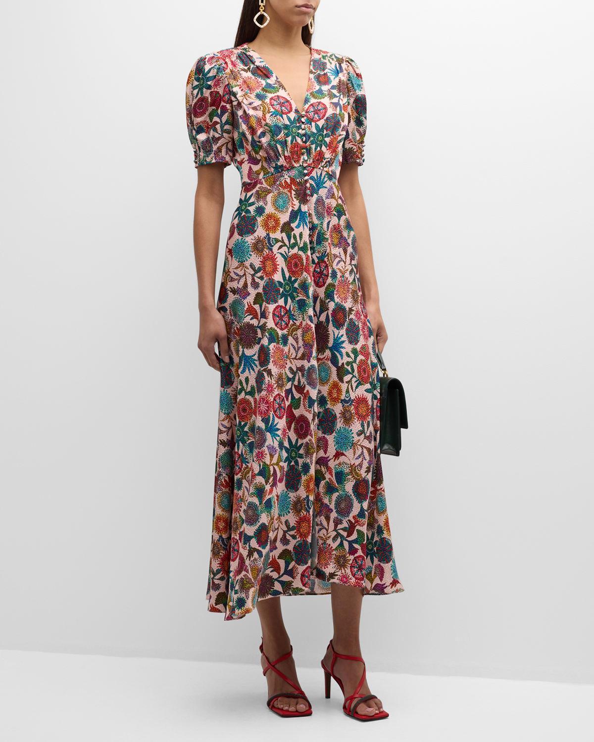 Lea Printed Long Dress Product Image