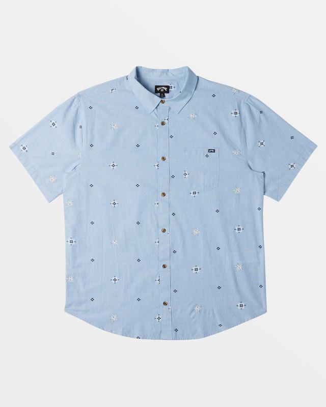 Sundays Mini Short Sleeve Shirt - Smoke Blue Male Product Image