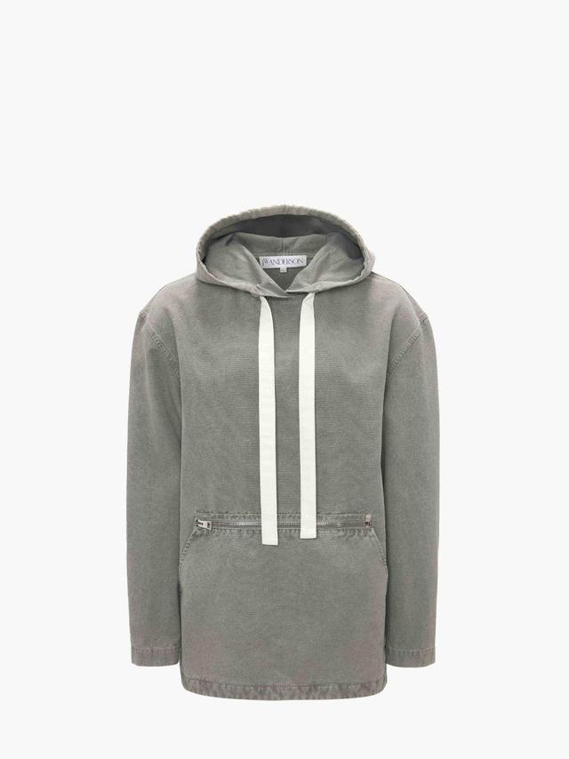 FRONT POCKET ANORAK STYLE HOODIE in grey | JW Anderson US  Product Image