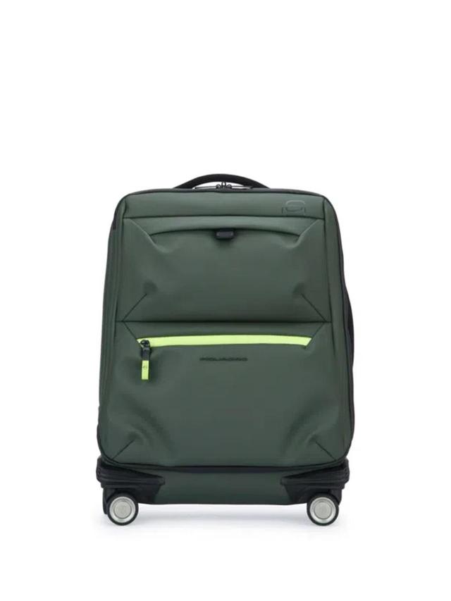 PIQUADRO Logo-print Trolley In Green Product Image