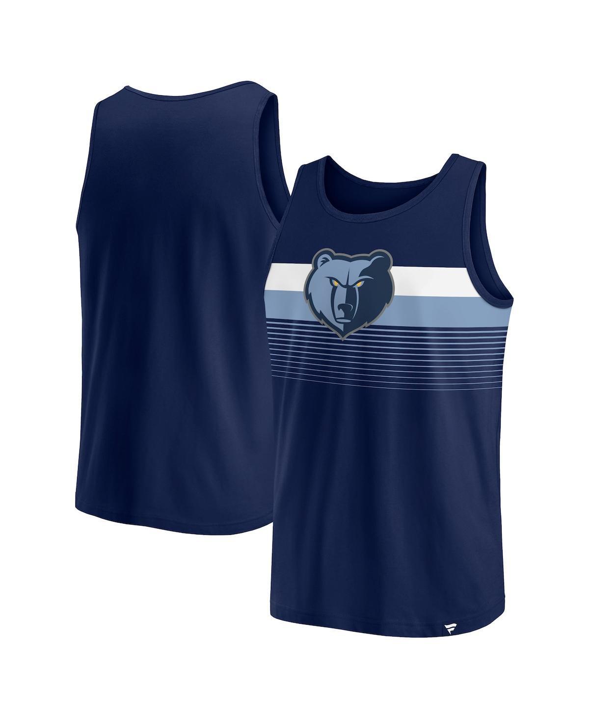 Mens Fanatics Branded Navy Memphis Grizzlies Wild Game Tank Top Grz Blue Product Image