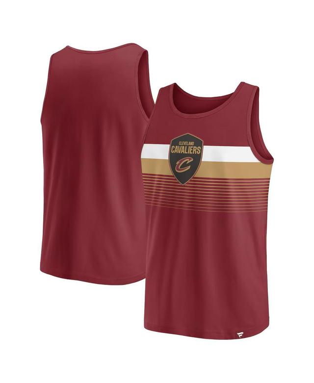 Fanatics Mens Wine Cleveland Cavaliers Wild Game Tank Top Product Image