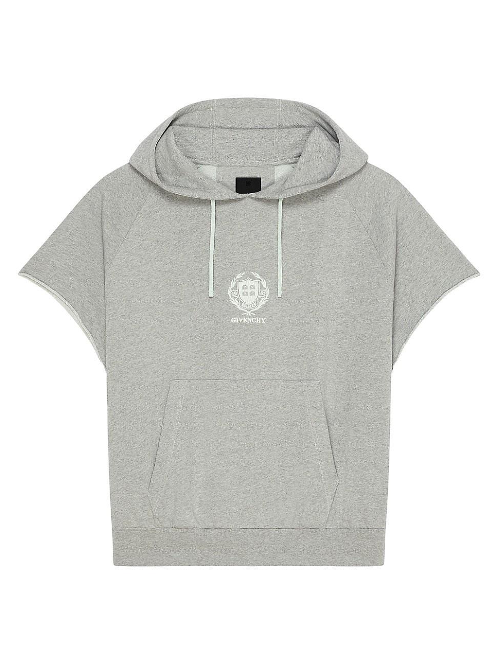 Mens Crest Oversized Sleeveless Hoodie In Fleece Product Image