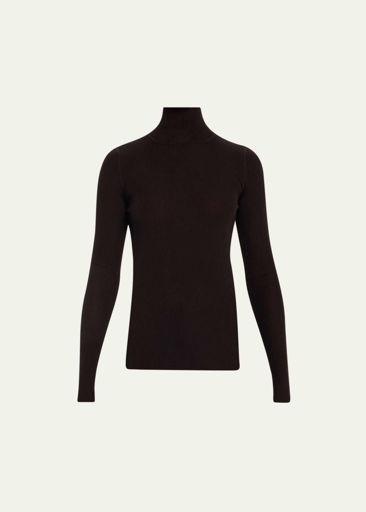 Wool Rib Underpinning Sweater Product Image