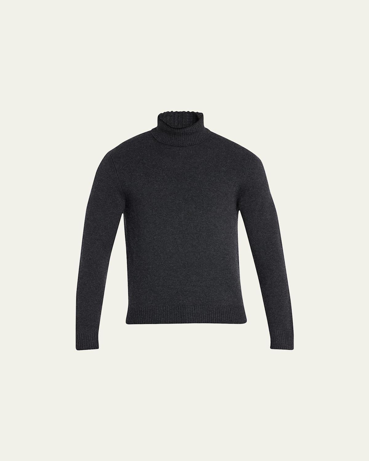 Mens Turtleneck Cashmere Sweater Product Image