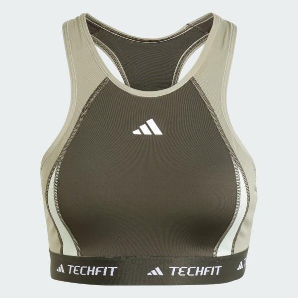 Techfit Medium-Support High-Neck Colorblock Bra Product Image