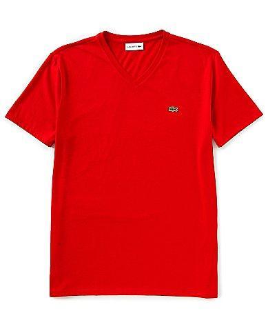 Lacoste V-Neck Pima Cotton Tee Product Image