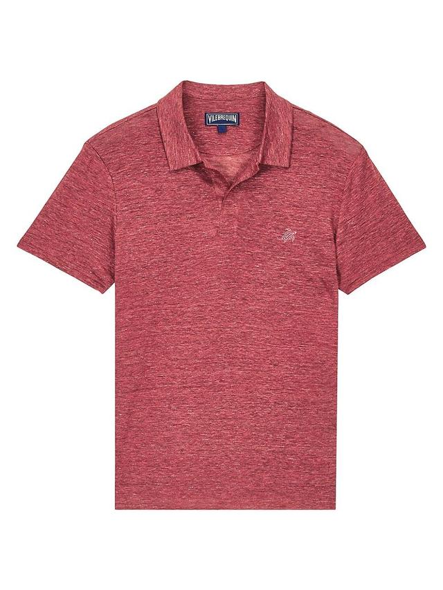 Mens Pyramid Linen Polo Shirt Product Image