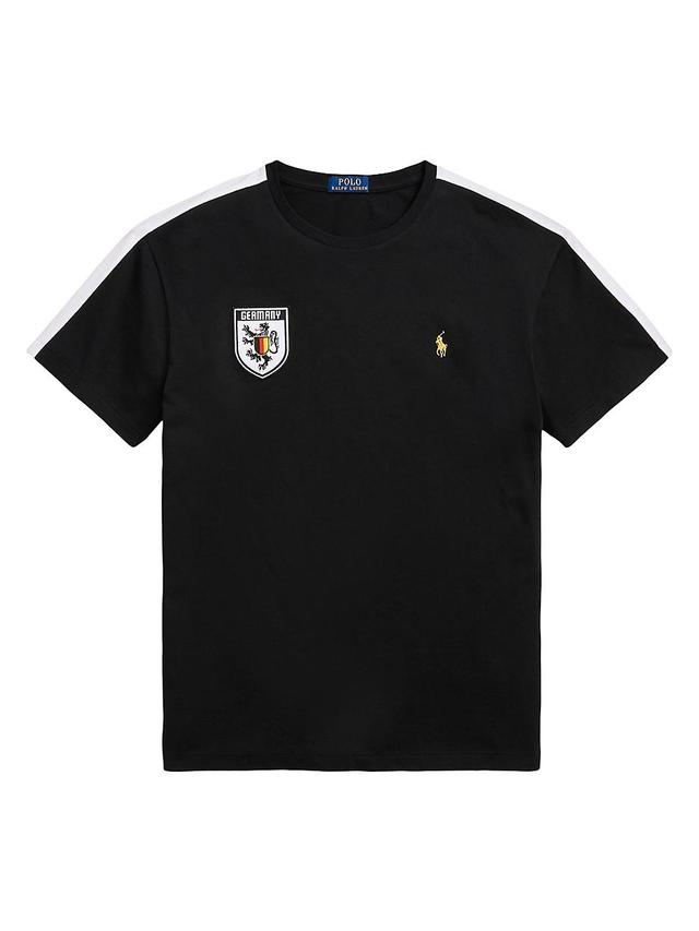 Mens Shield Patch Cotton T-Shirt Product Image