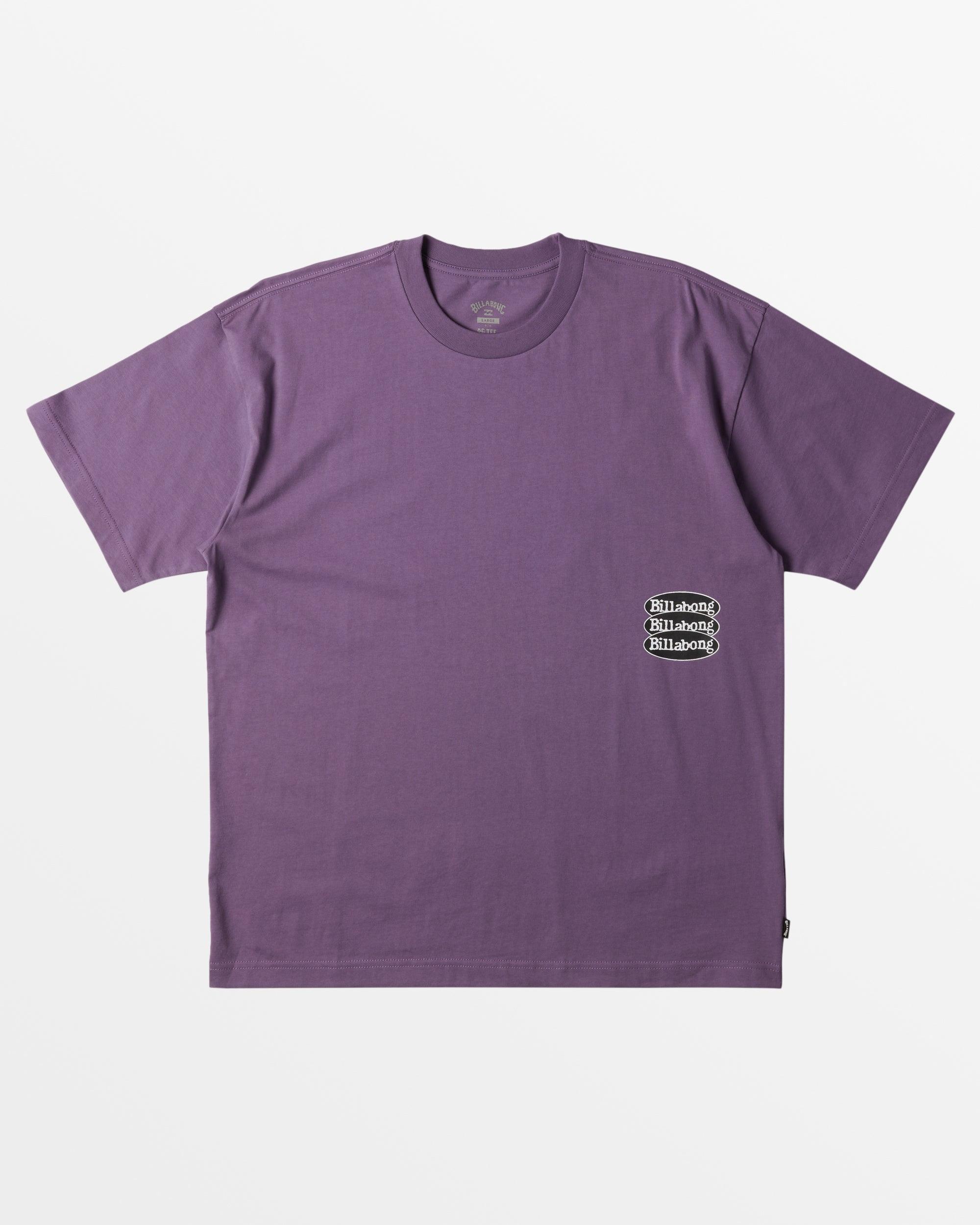 Stacked OG T-Shirt - Purple Ash Male Product Image