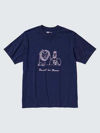 Peace For All (Short-Sleeve Graphic T-Shirt) (Lisa Larson) Navy XL UNIQLO US Product Image