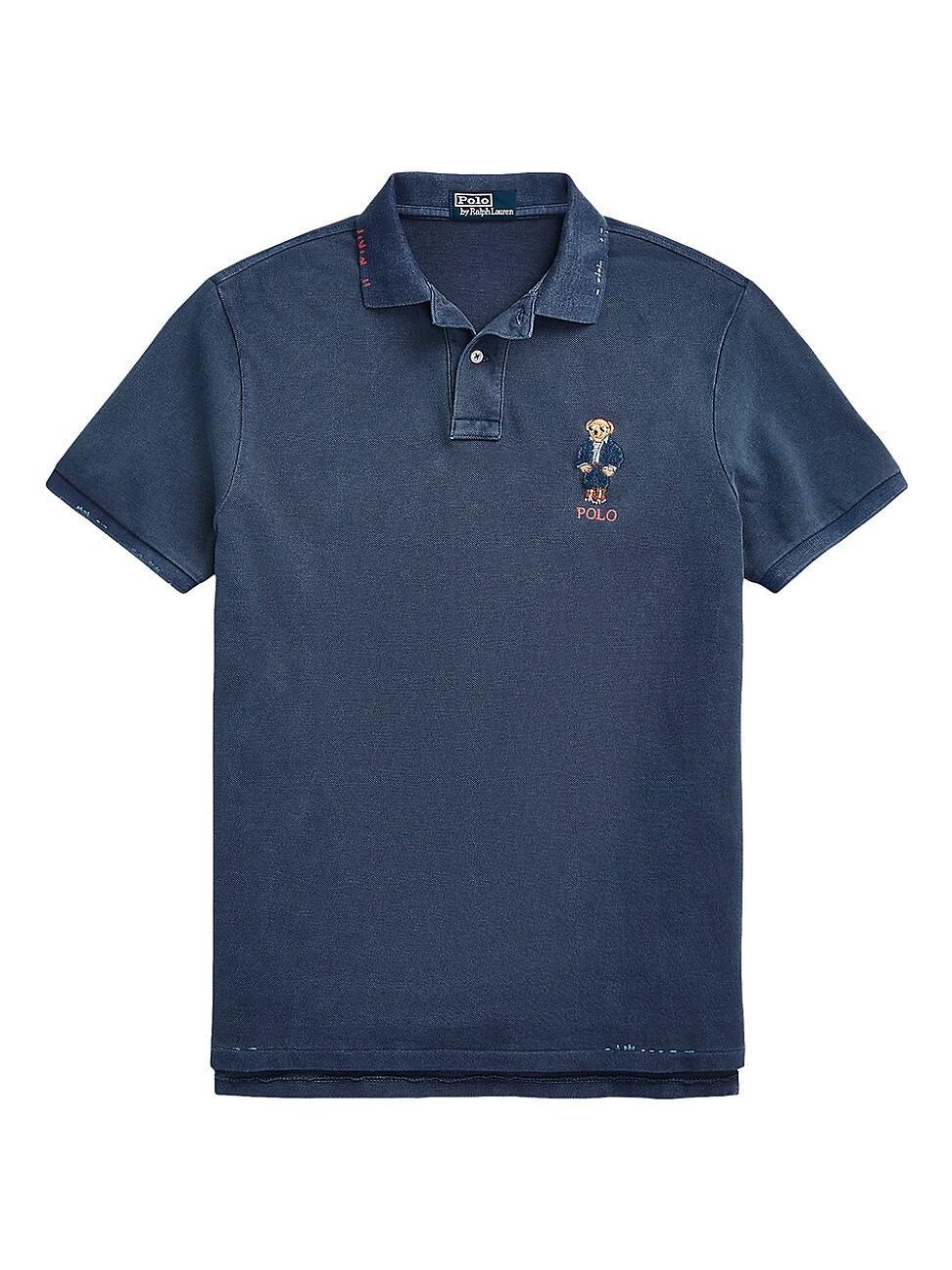 Polo Ralph Lauren Mesh Polo Truck Bear Short Sleeve Polo Shirt Product Image