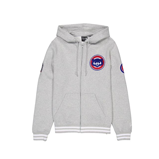 Chicago Cubs Gray Logo Select Full-Zip Hoodie Male Product Image