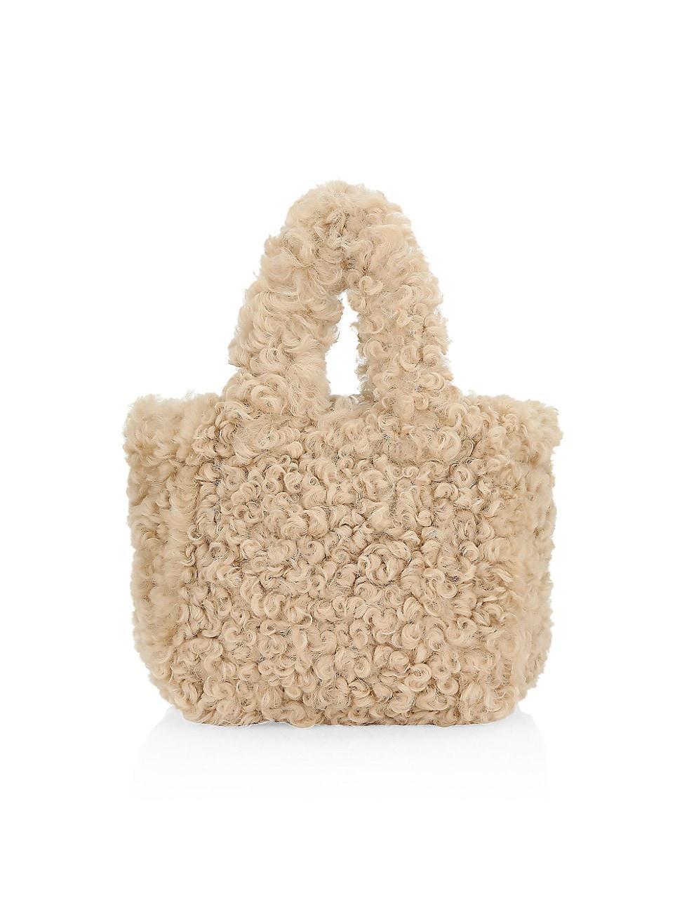 Womens Shearling Tote Bag Product Image