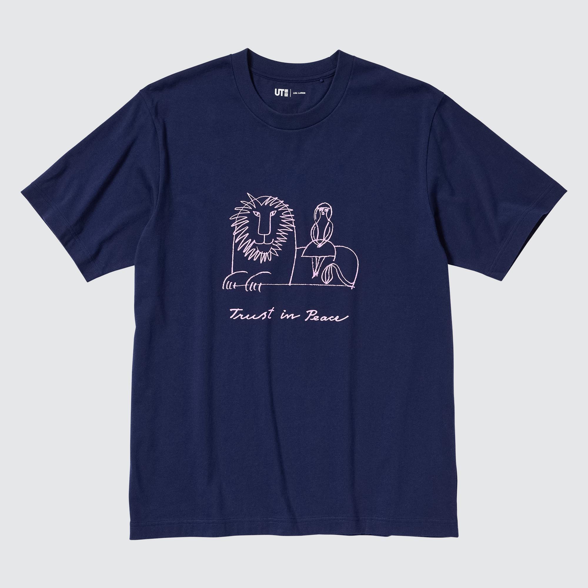 Peace For All (Short-Sleeve Graphic T-Shirt) (Lisa Larson) Navy XL UNIQLO US Product Image