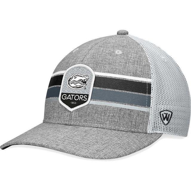 Mens Top of the World Heather Gray Florida Gators Essential Trucker Adjustable Hat Product Image