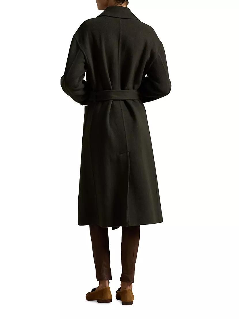 Double-Faced Wool Wrap Coat Product Image