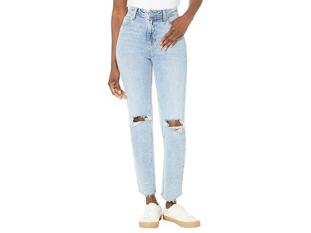 Paige Stella Raw Inseam Slit Raw Hem in Louella Destructed (Louella Destructed) Women's Jeans Product Image