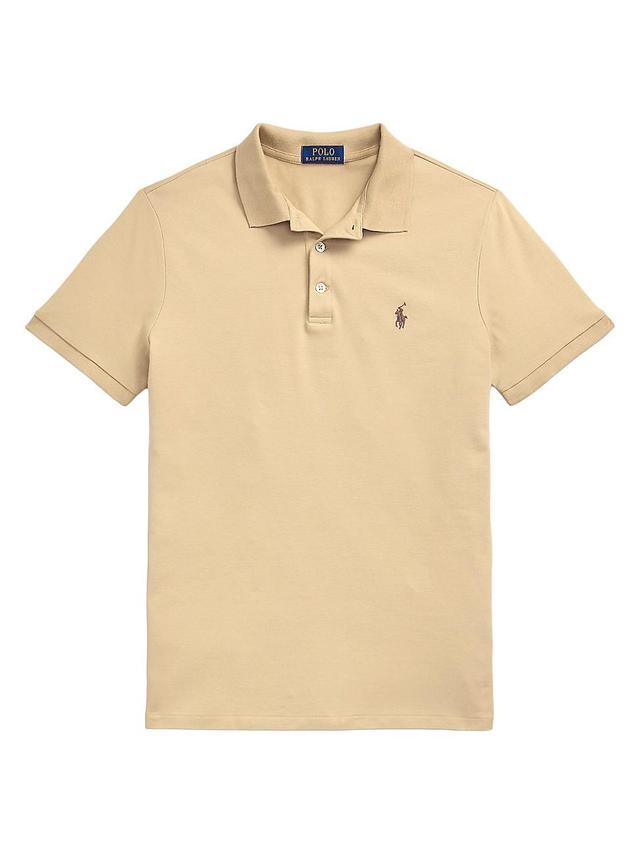 Mens Stretch Cotton-Blend Polo Shirt Product Image