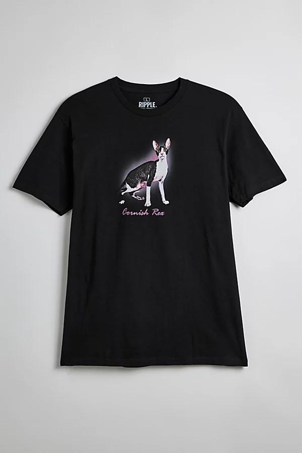 Cornish Rex Cat Graphic Tee Mens at Urban Outfitters Product Image