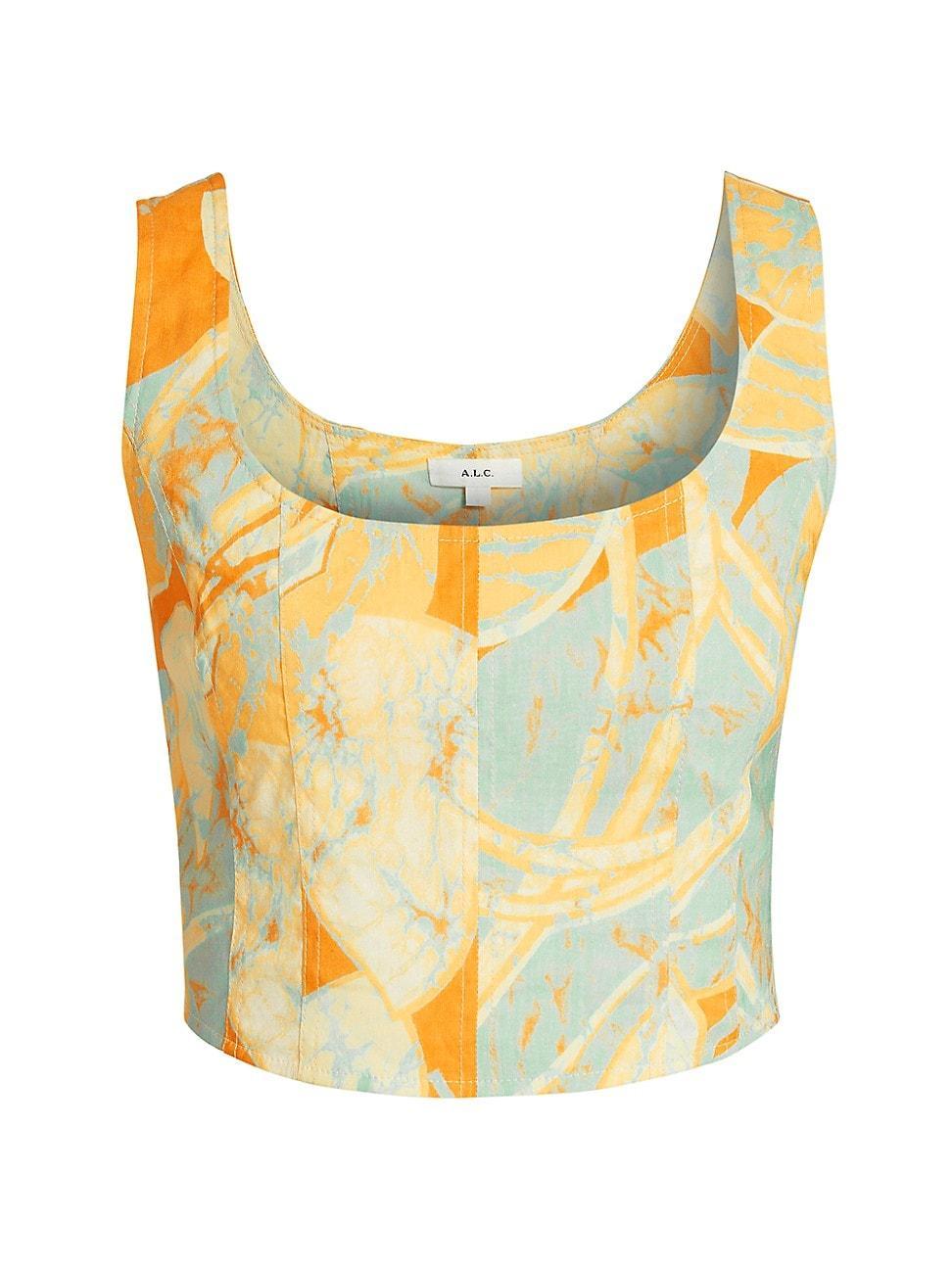 Womens Isabel Sea Glass Crop Top Product Image