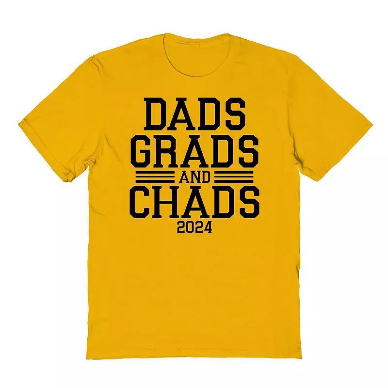 Mens COLAB89 by Threadless Dads Grad And Chads 2024 Graduate Graphic Tee Product Image