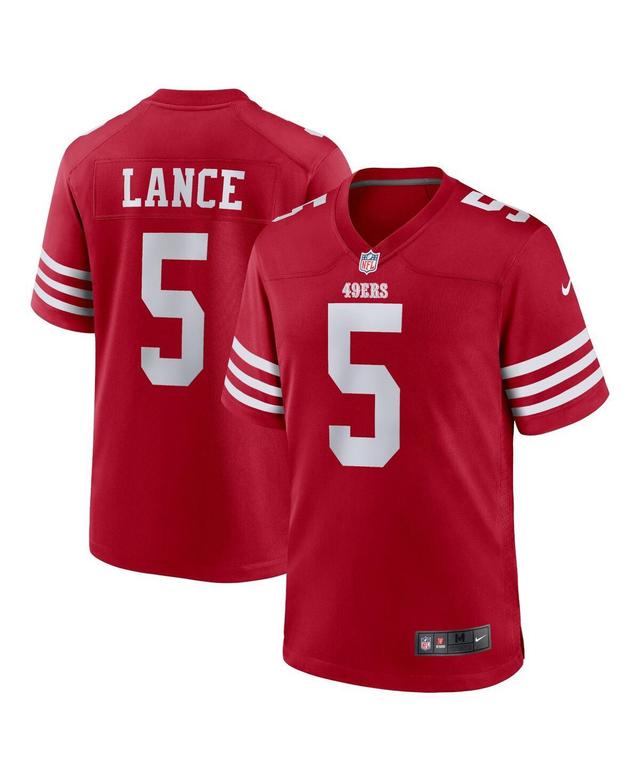 Mens Nike Trey Lance Scarlet San Francisco 49ers Game Player Jersey - Scarlet Product Image