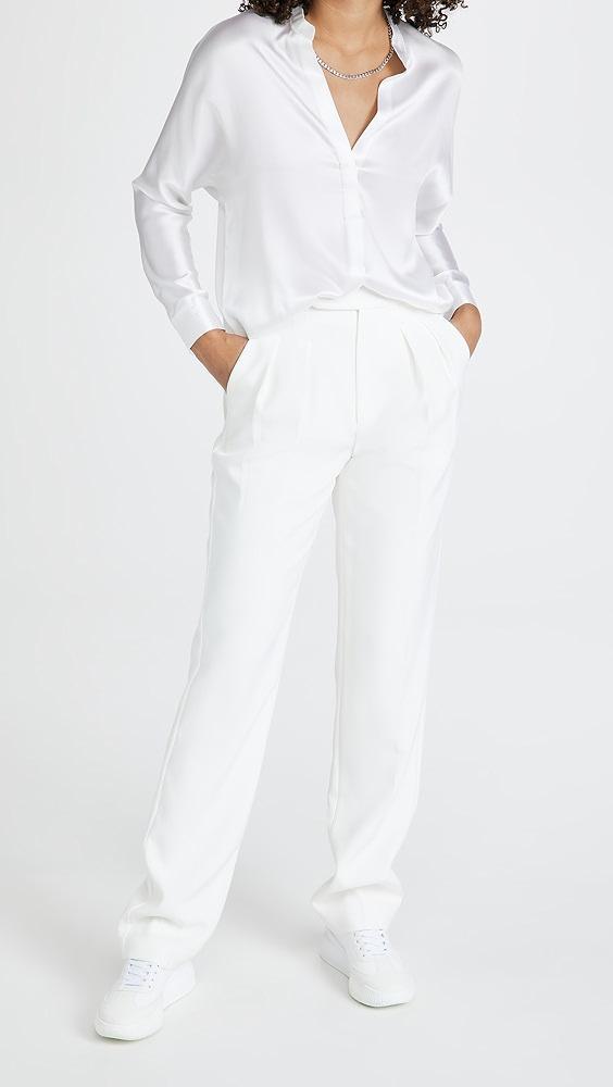 Vince Band Collar Blouse | Shopbop Product Image