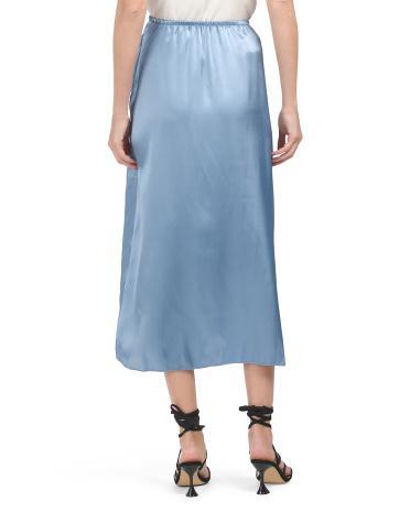 Satin Midi Skirt for Women Product Image