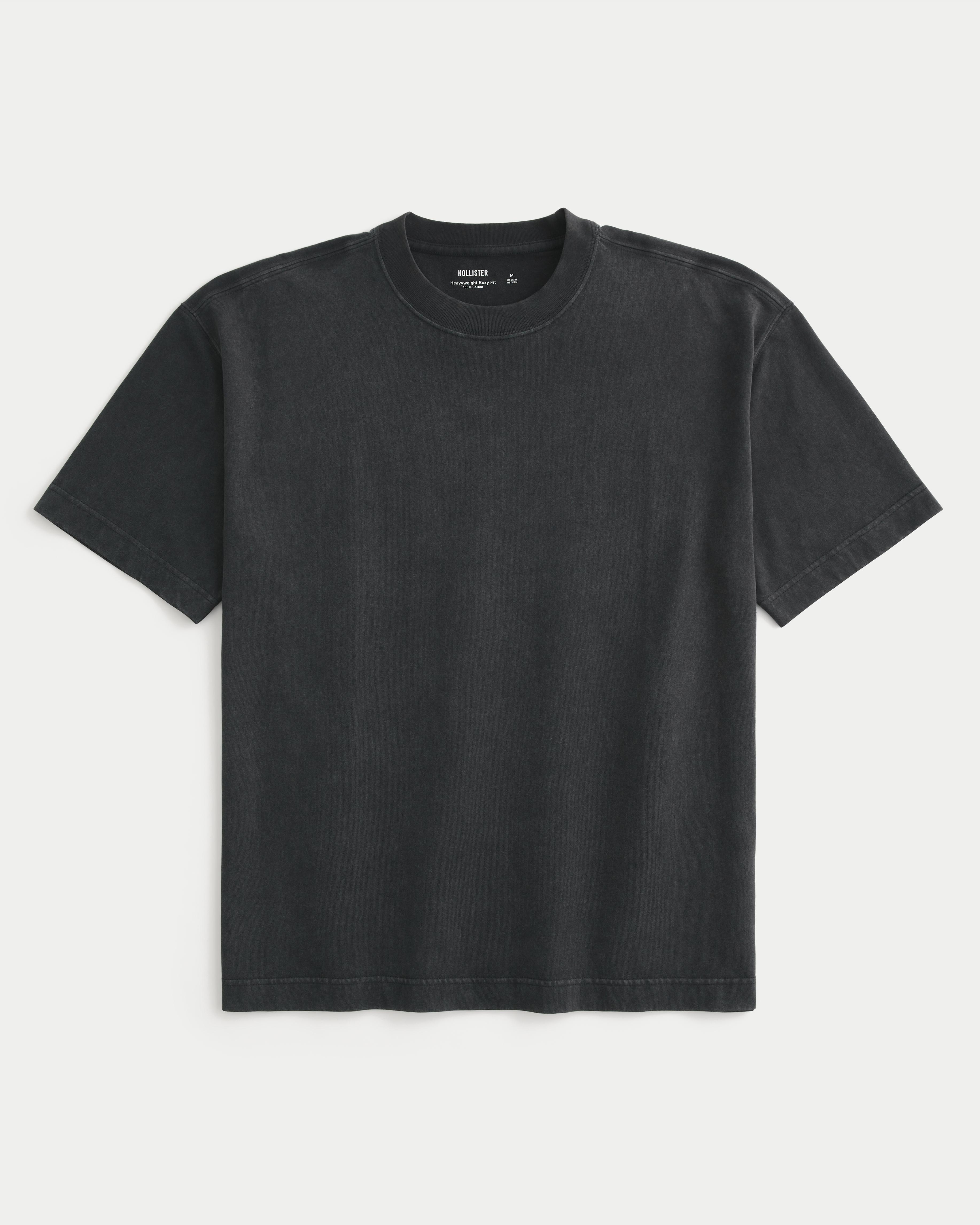 Boxy Heavyweight Cotton Crew T-Shirt Product Image