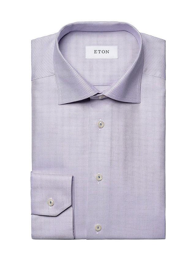 Mens Signature Twill Contemporary-Fit Dress Shirt Product Image