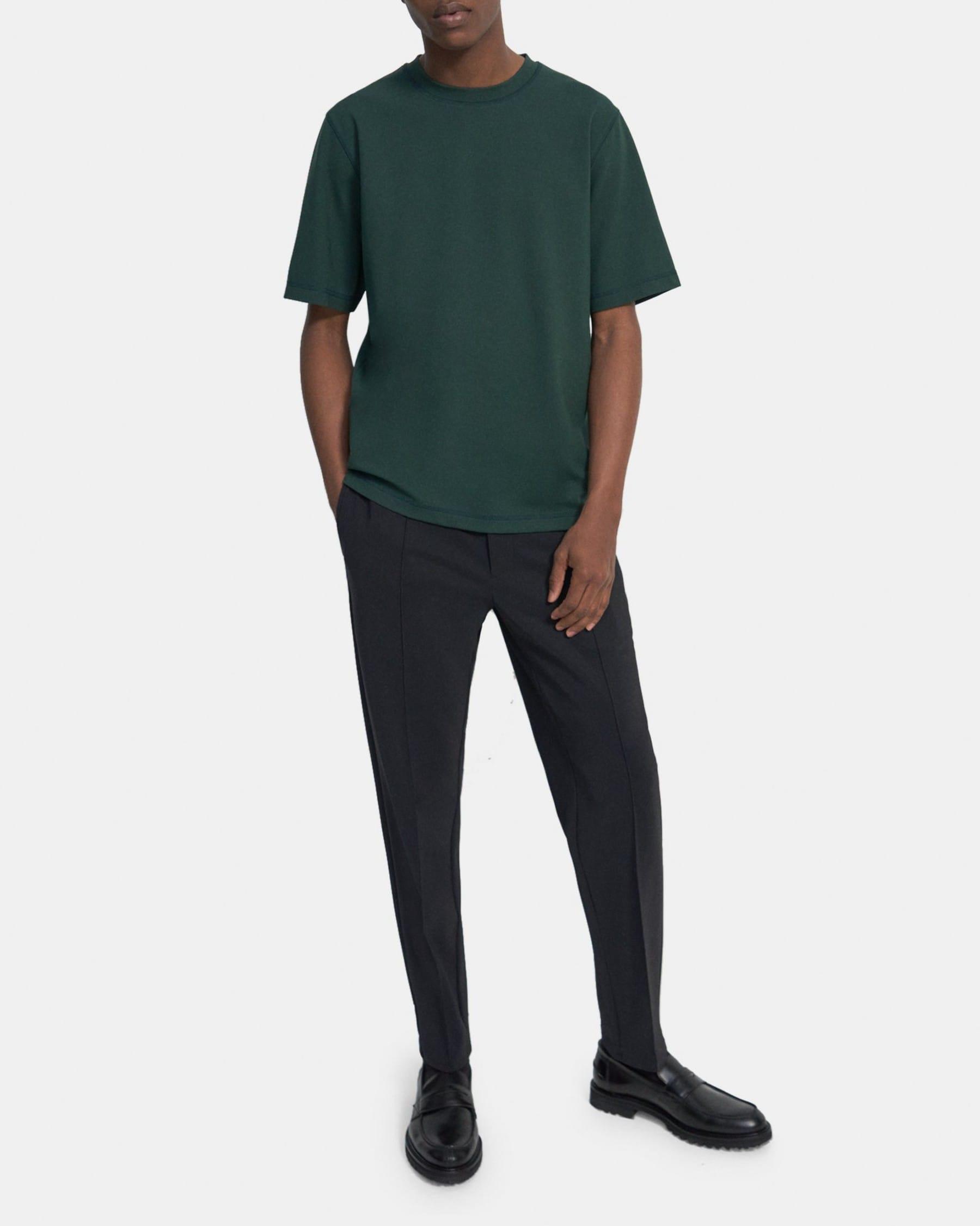 Short-Sleeve Tee in Stretch Jersey Product Image