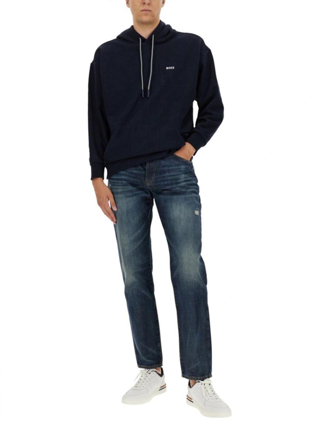 HUGO BOSS Boss Regular Fit Jeans In Blue Product Image