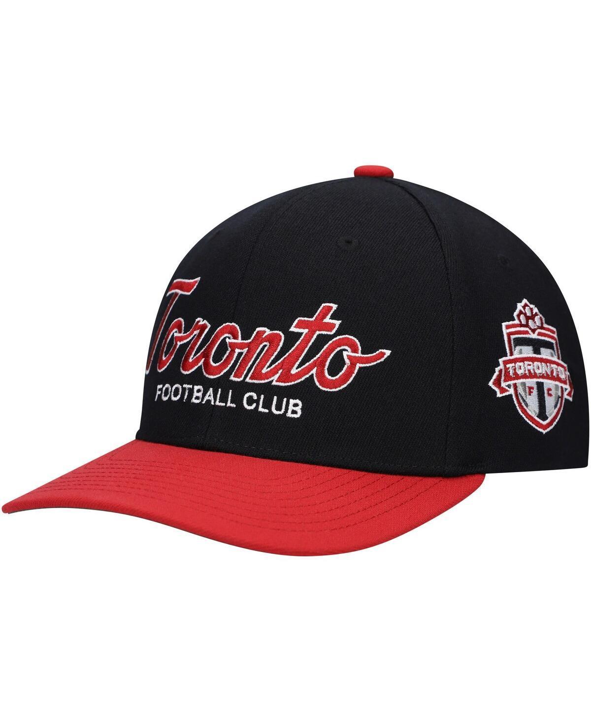 Mens Mitchell & Ness Black Toronto Fc Team Script 2.0 Stretch Snapback Hat Product Image