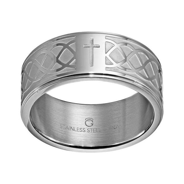 Stainless Steel Infinity Band - Men, Mens Grey Product Image