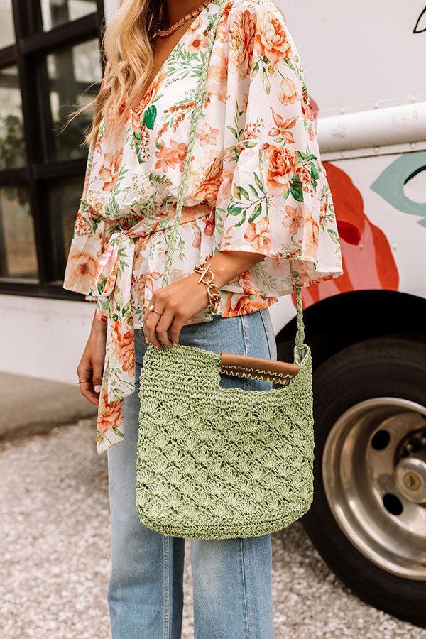 Aloha Lifestyle Woven Tote In Seaglass Product Image