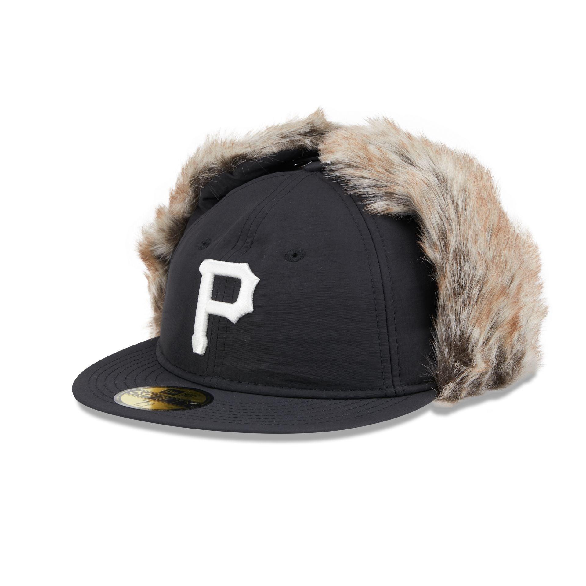 Pittsburgh Pirates Winter Dog Ear Retro Crown 59FIFTY Fitted Hat Male Product Image