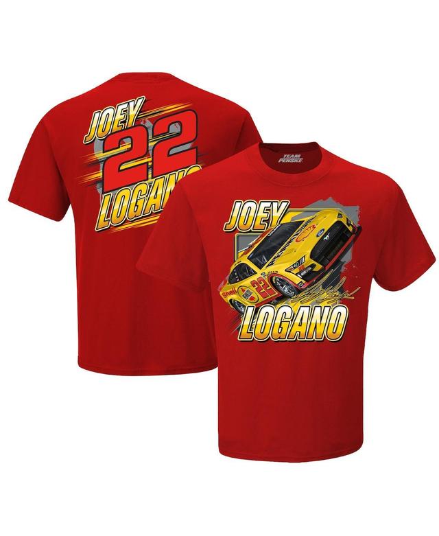 Mens Team Penske Red Joey Logano Blister T-shirt Product Image