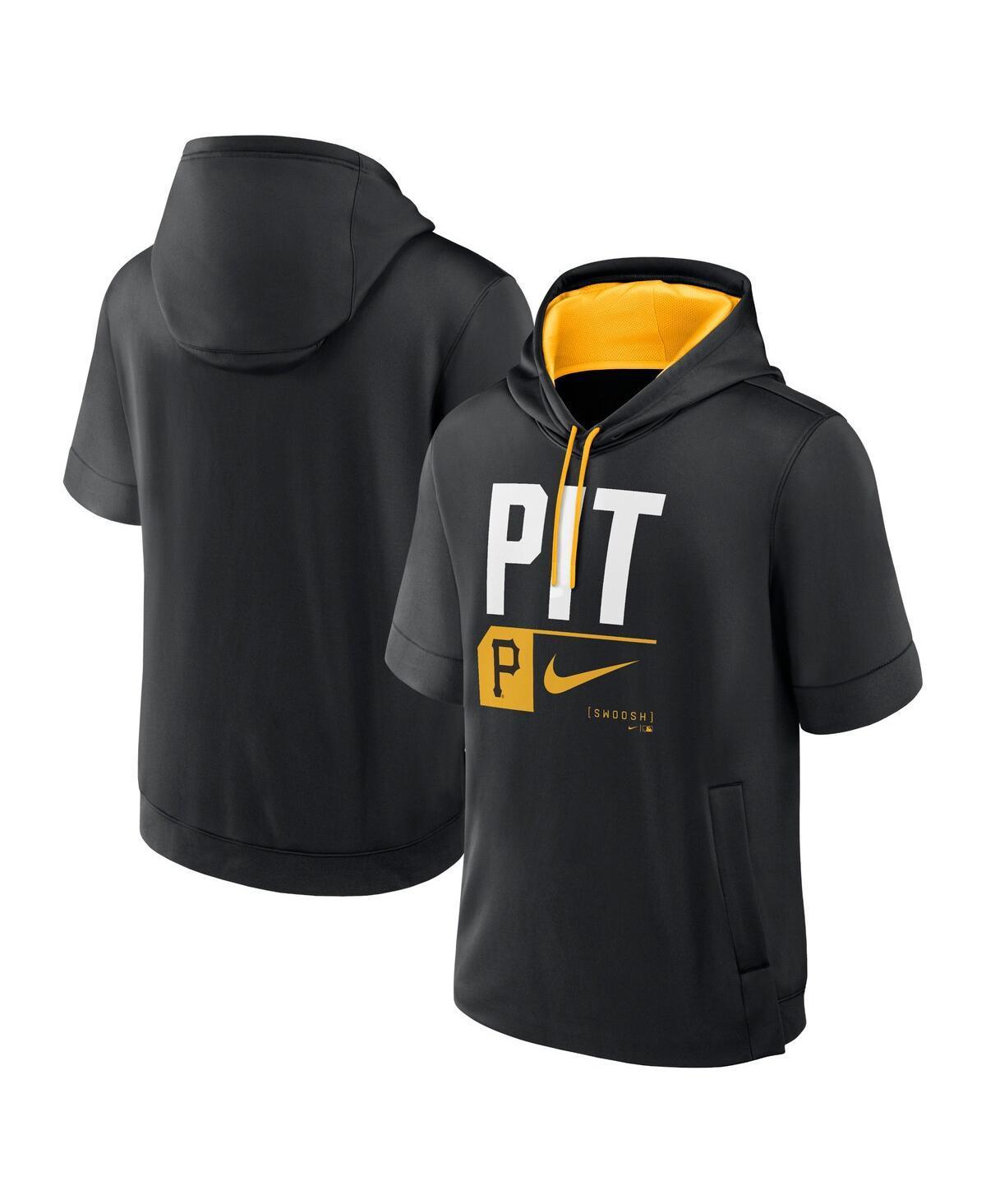 Pittsburgh Pirates Tri Code Lockup Nike Men's MLB Short-Sleeve Pullover Hoodie Product Image