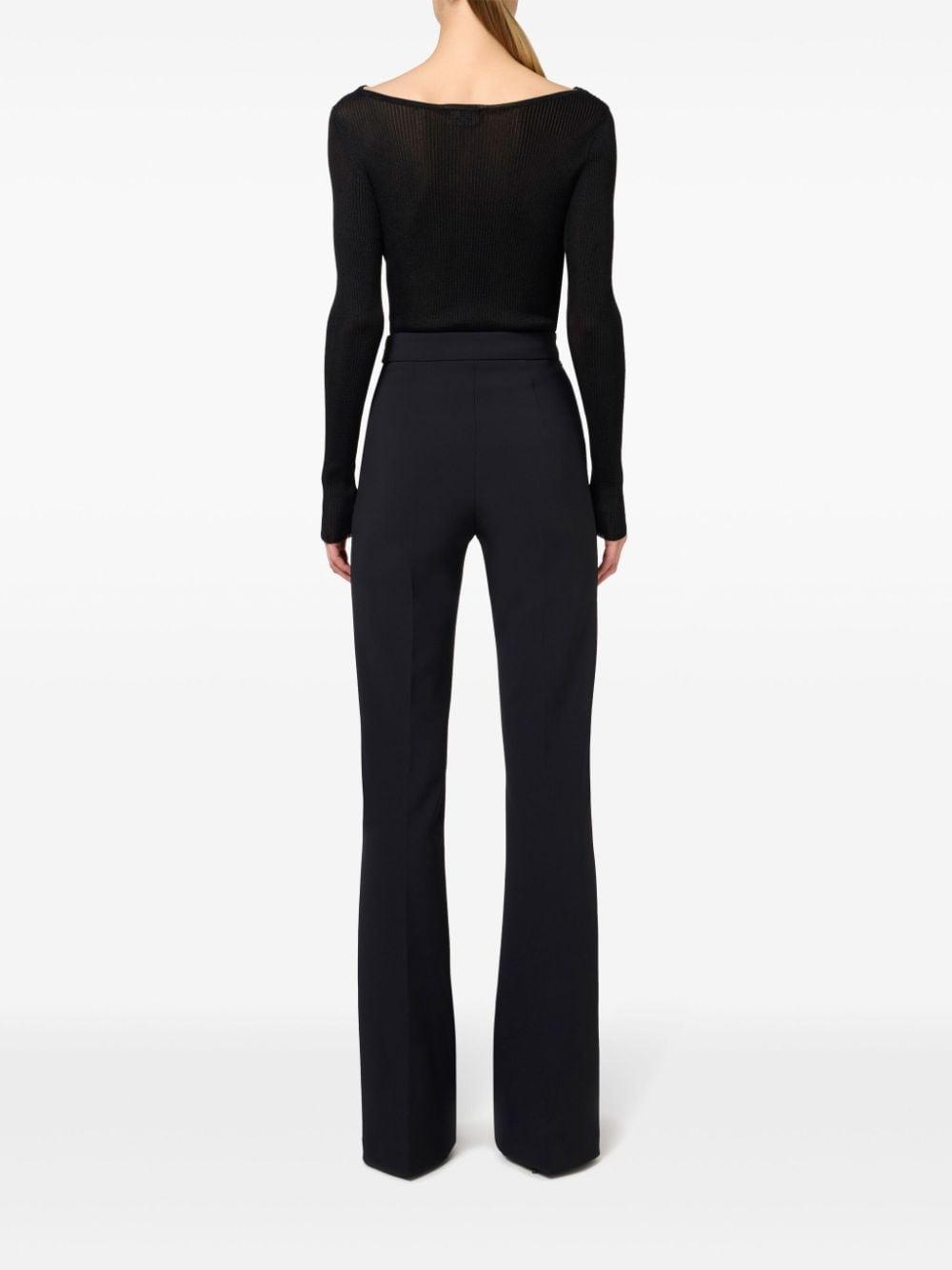 belted crepe palazzo trousers Product Image