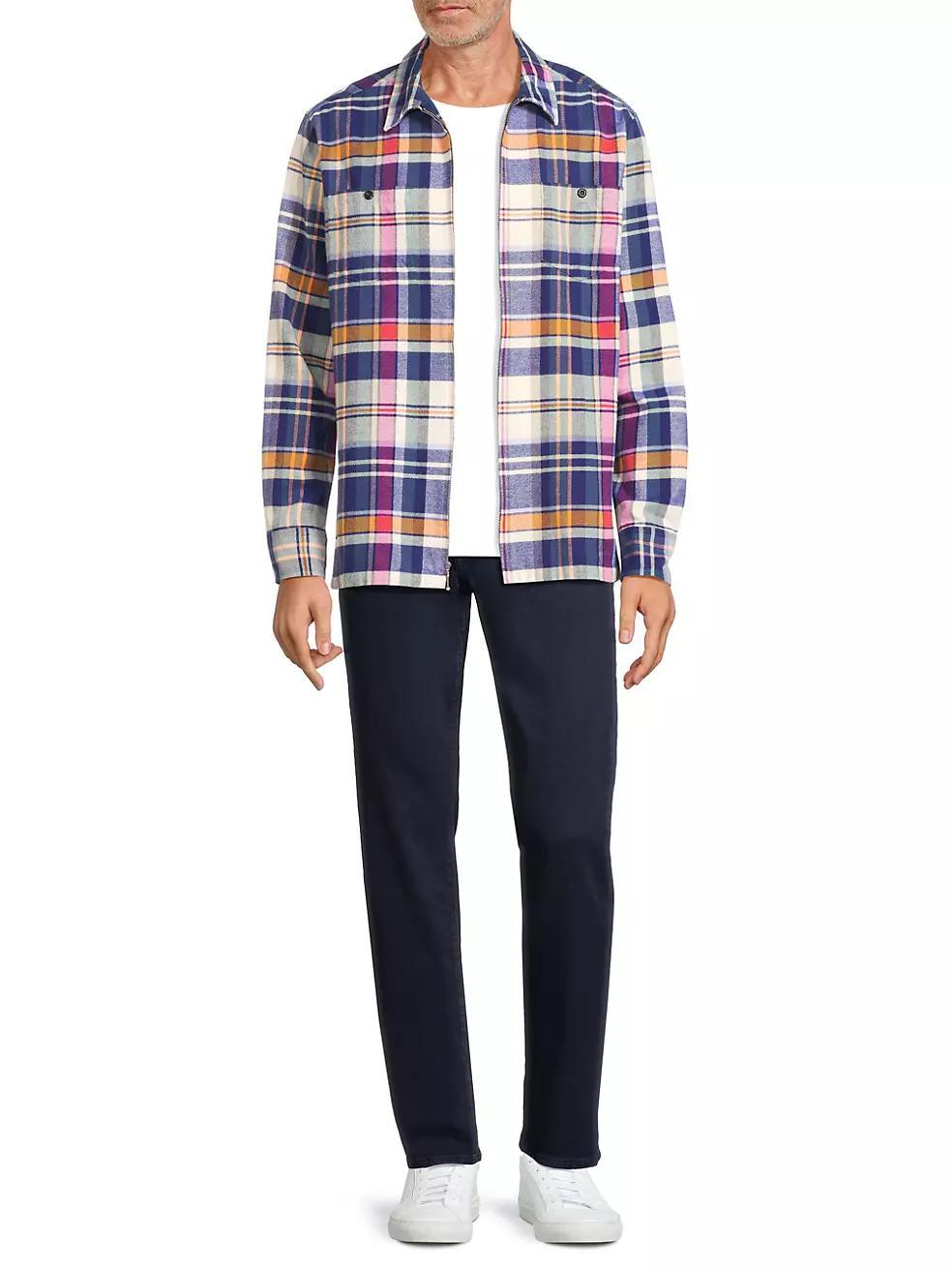 Plaid Cotton Flannel Shirt Product Image