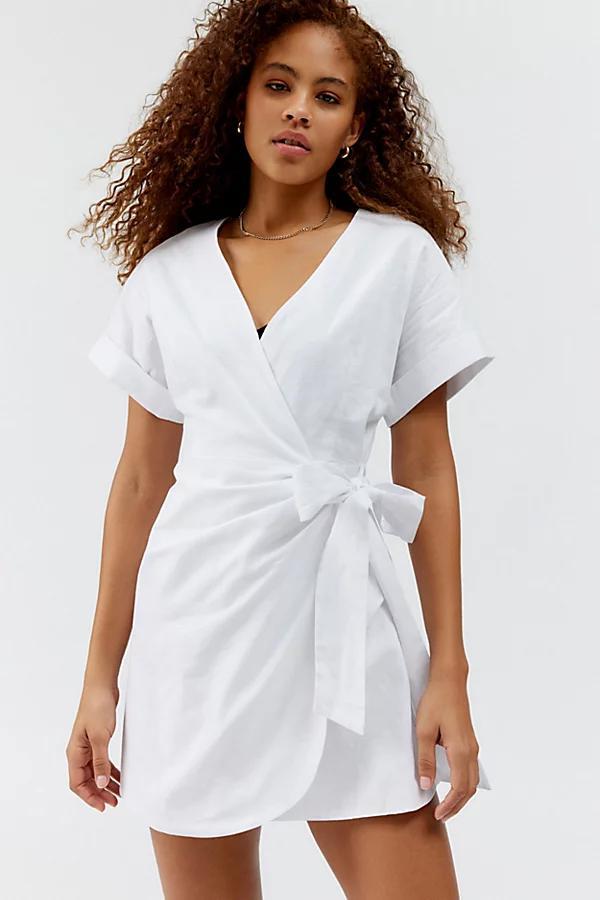 Glamorous Mini Wrap Dress Womens at Urban Outfitters Product Image