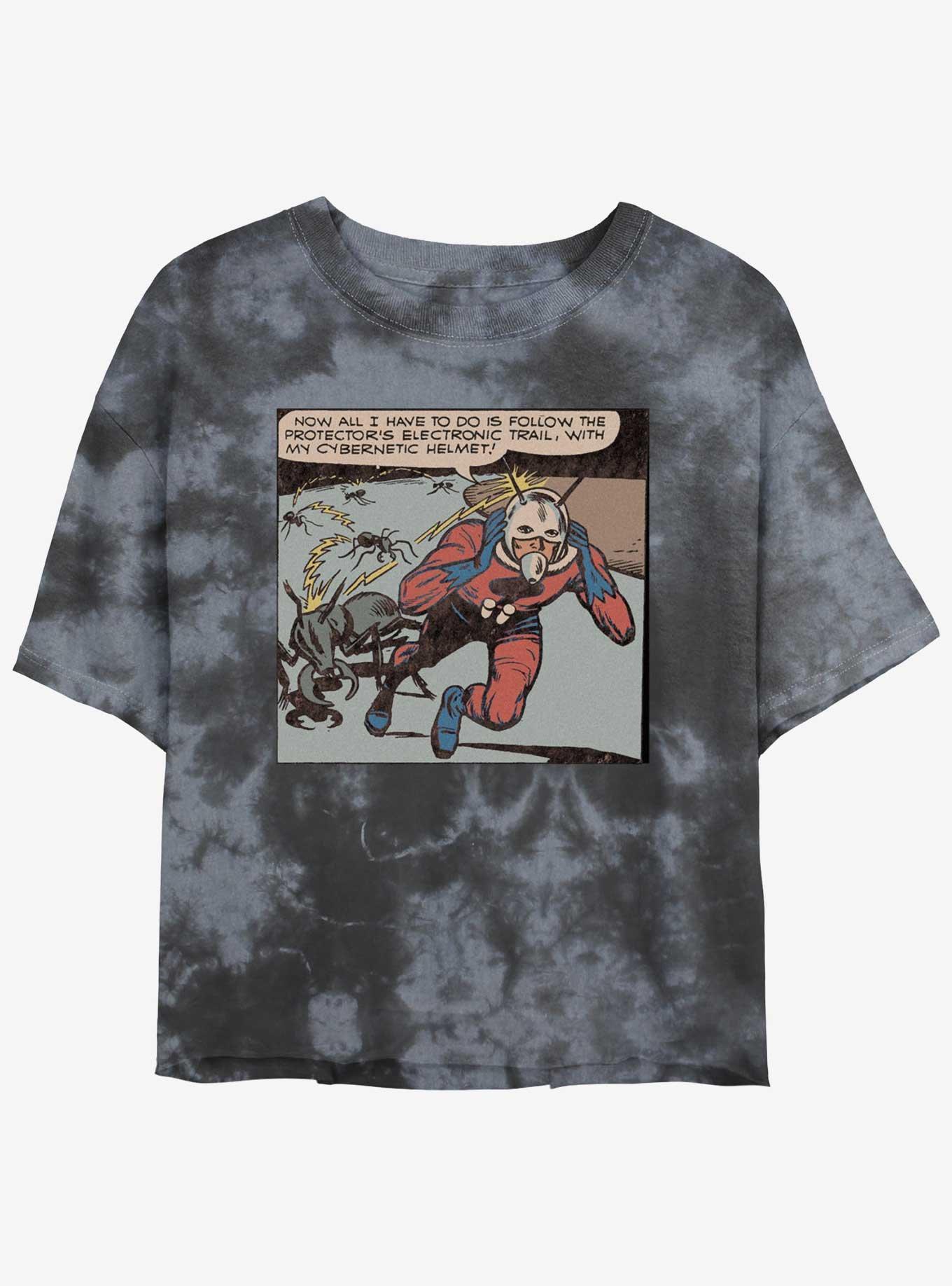 Marvel Ant-Man Comic Panel Tie-Dye Girls Crop T-Shirt Product Image