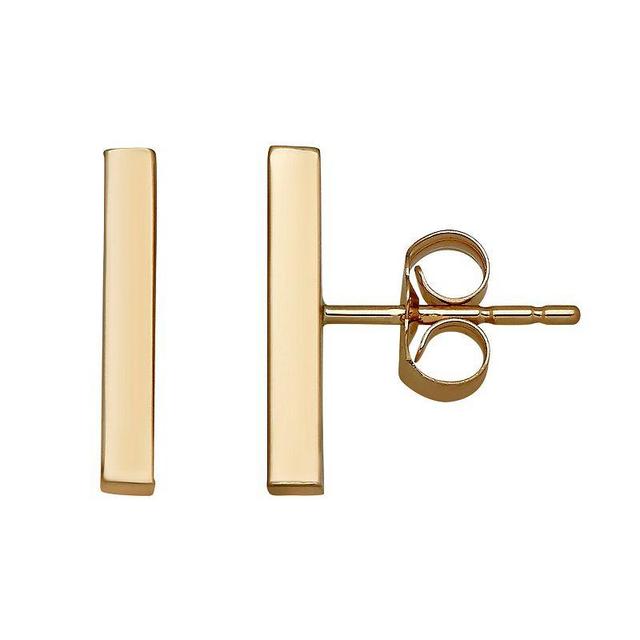 Everlasting Gold 14k Gold Stick Stud Earrings, Womens Product Image
