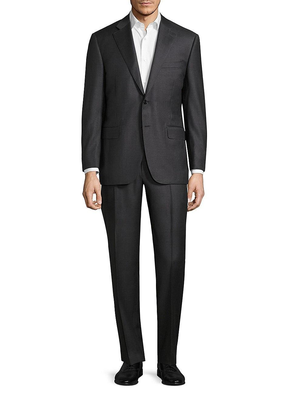 Mens Regular-Fit Wool Suit Product Image