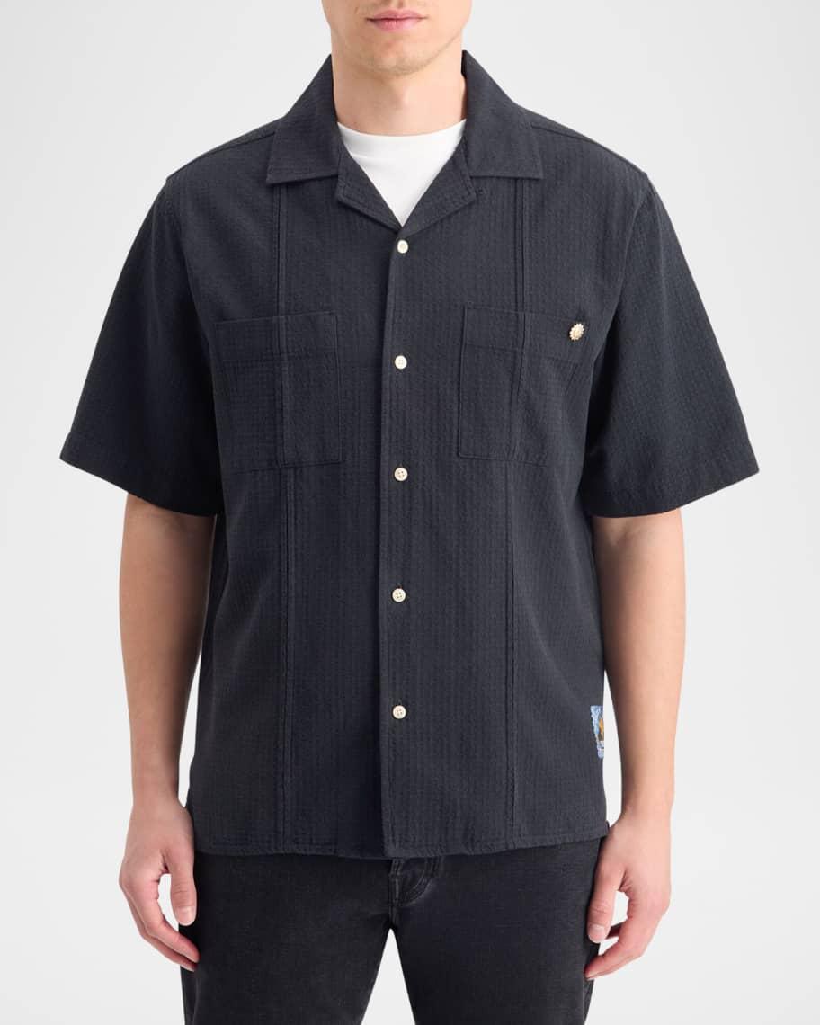 Mens Structured Dobby Camp Shirt product image