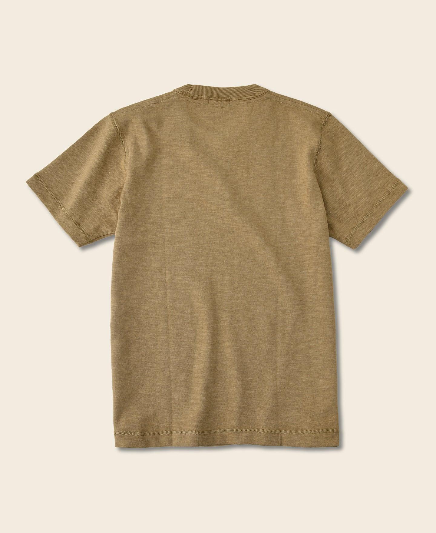 10.5 oz US Cotton Tubular Gusset T-Shirt - Sand Product Image