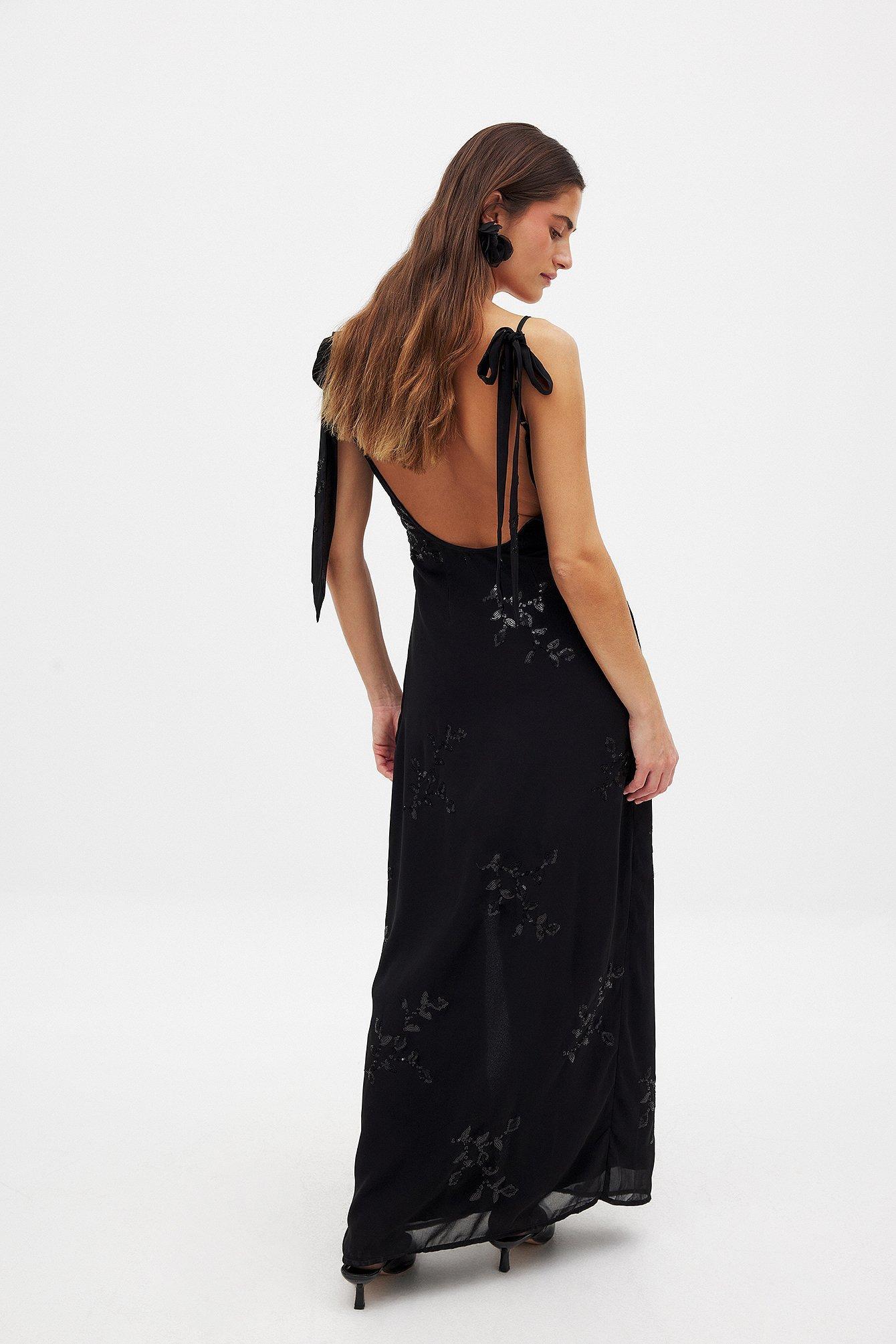 Sequin Embroidered Maxi Dress Product Image