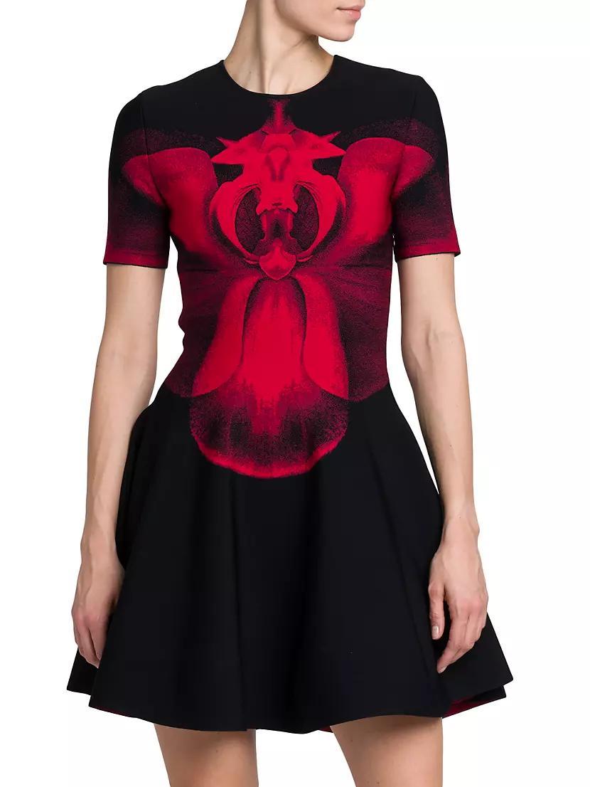 Jacquard Orchid Minidress Product Image